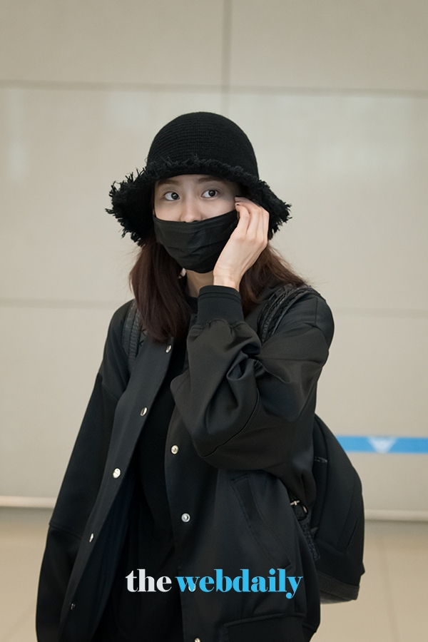 유이, 인천국제공항 입국 현장