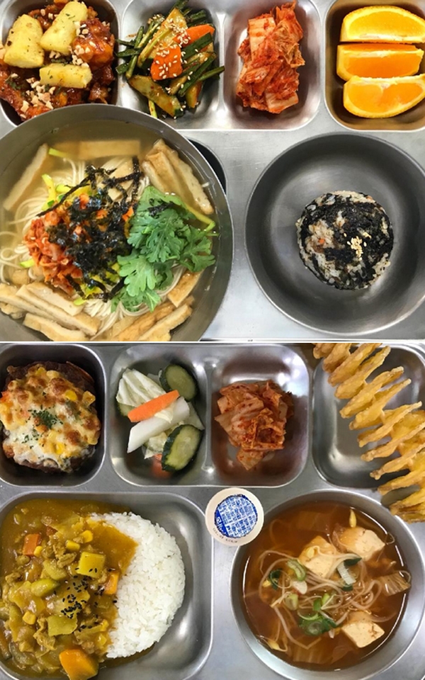 '익산고등학교'의 남다른 비주얼의 식단 / 출처 website