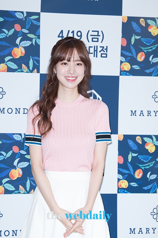 진세연, 이랜드슈펜X마리몬드 콜라보레이션 포토월 행사 현장