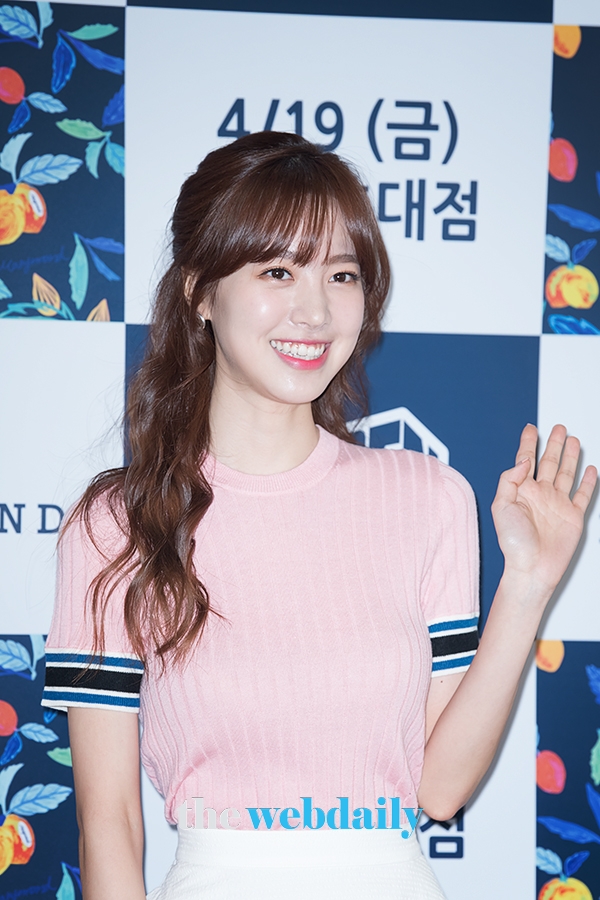 진세연, 이랜드슈펜X마리몬드 콜라보레이션 포토월 행사 현장