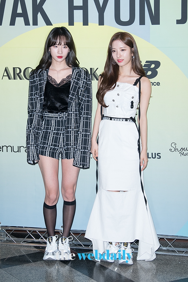 우주소녀 설아-보나, 곽현주 컬렉션 2019 F/W 오프쇼 포토월 행사 현장