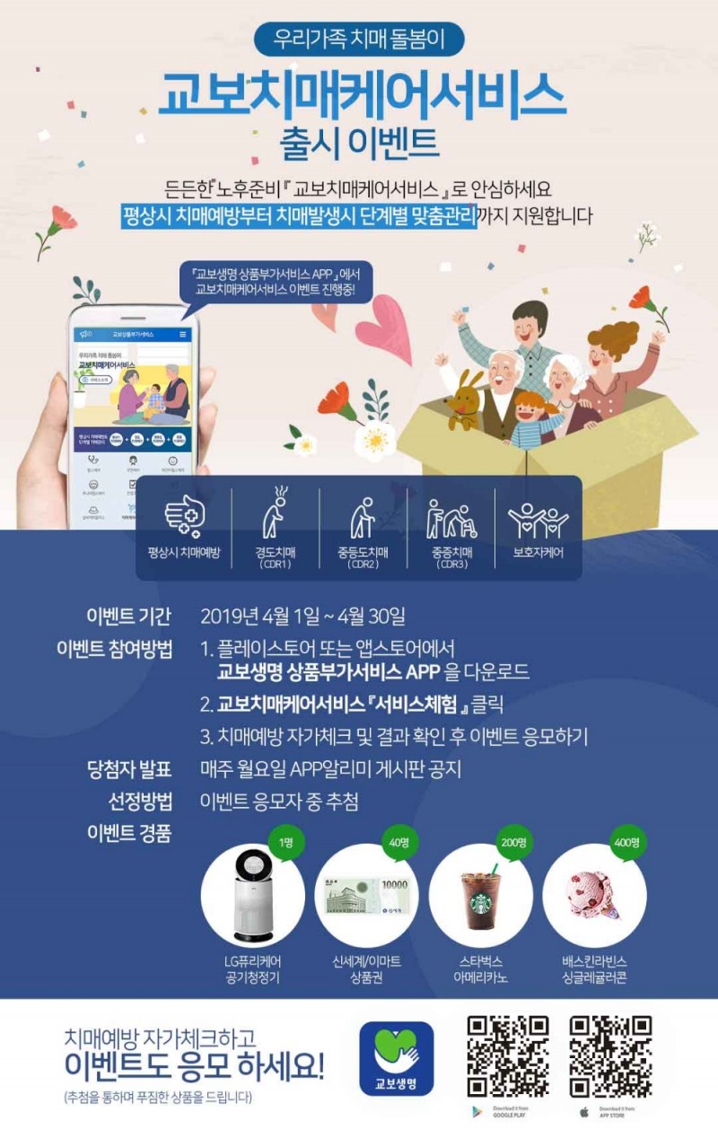 교보생명, 치매예방 돕는 치매케어서비스 출시