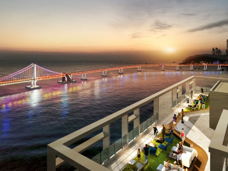 이안 테라디움 광안 조망특화 옥상정원.(사진=대우산업개발)