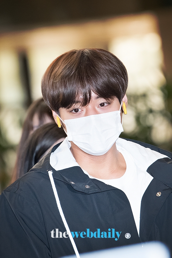 박지훈, 김포국제공항 출국 현장