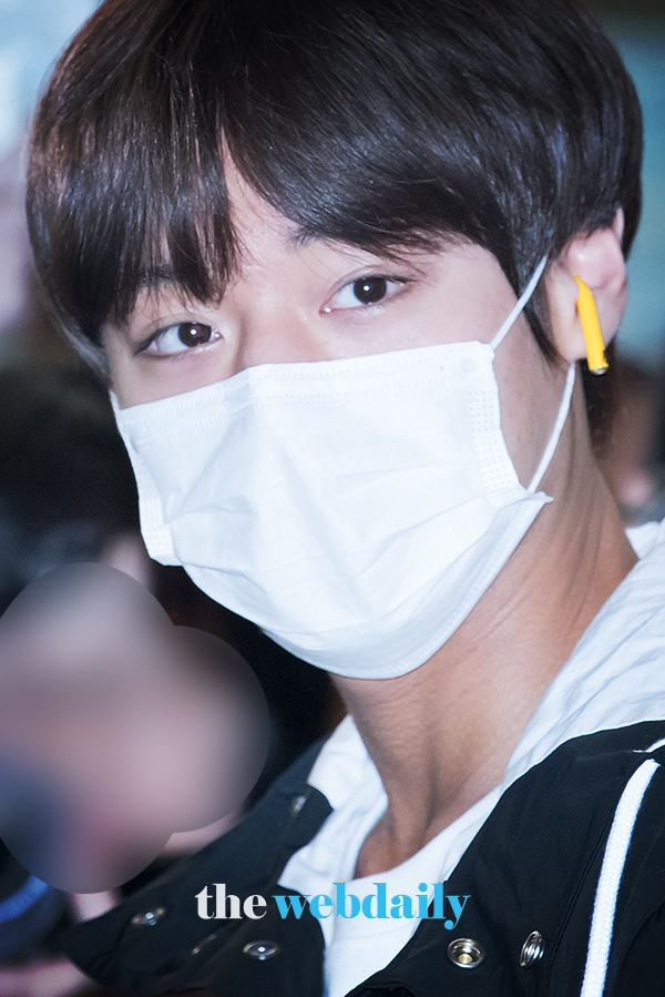 박지훈, 김포국제공항 출국 현장