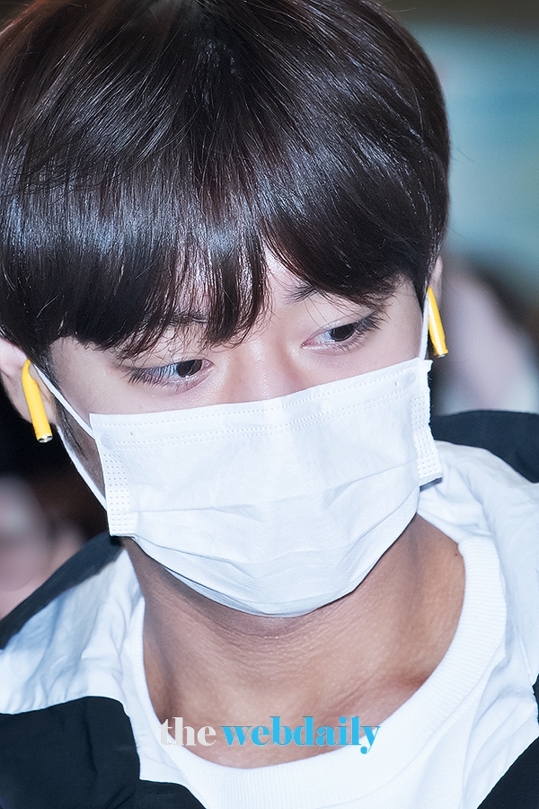 박지훈, 김포국제공항 출국 현장