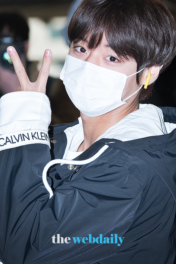 박지훈, 김포국제공항 출국 현장