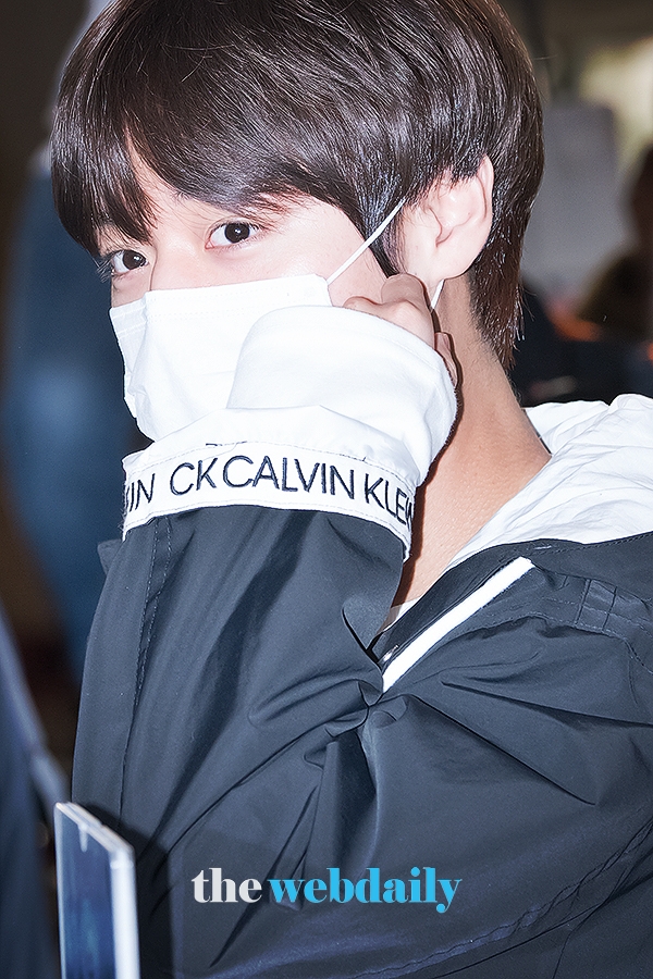 박지훈, 김포국제공항 출국 현장