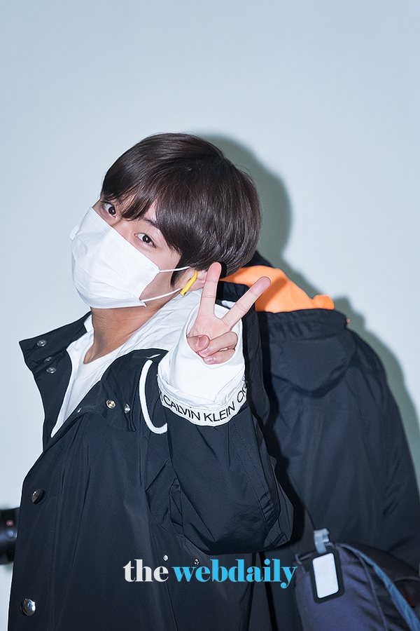 박지훈, 김포국제공항 출국 현장