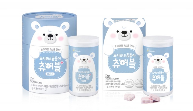 바이오일레븐, 프리미엄 유산균 간식 ‘드시모네 곰돌이 츄어블’ 2종 출시