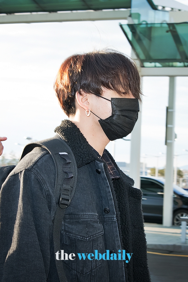방탄소년단(BTS) 정국, 인천국제공항 출국 현장
