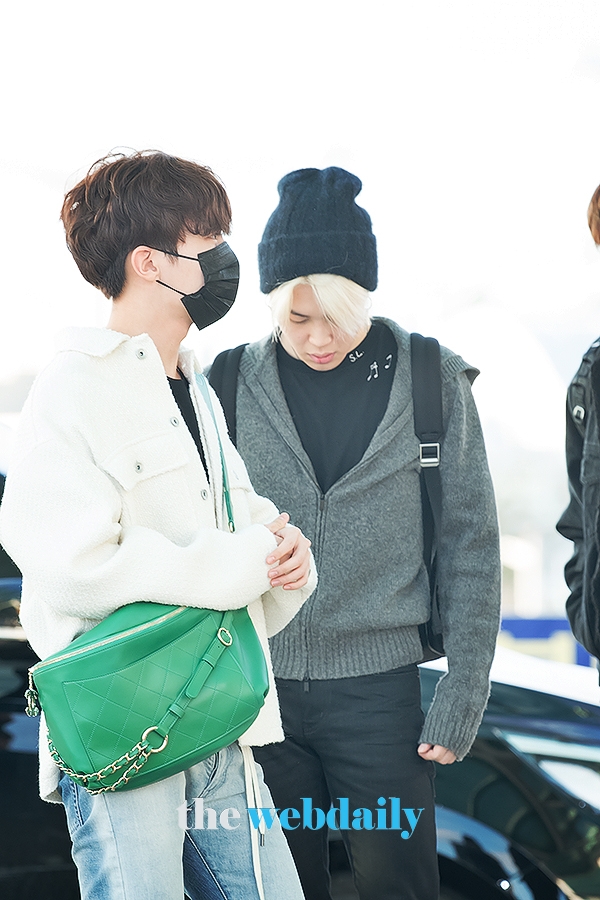 방탄소년단(BTS) 지민, 인천국제공항 출국 현장