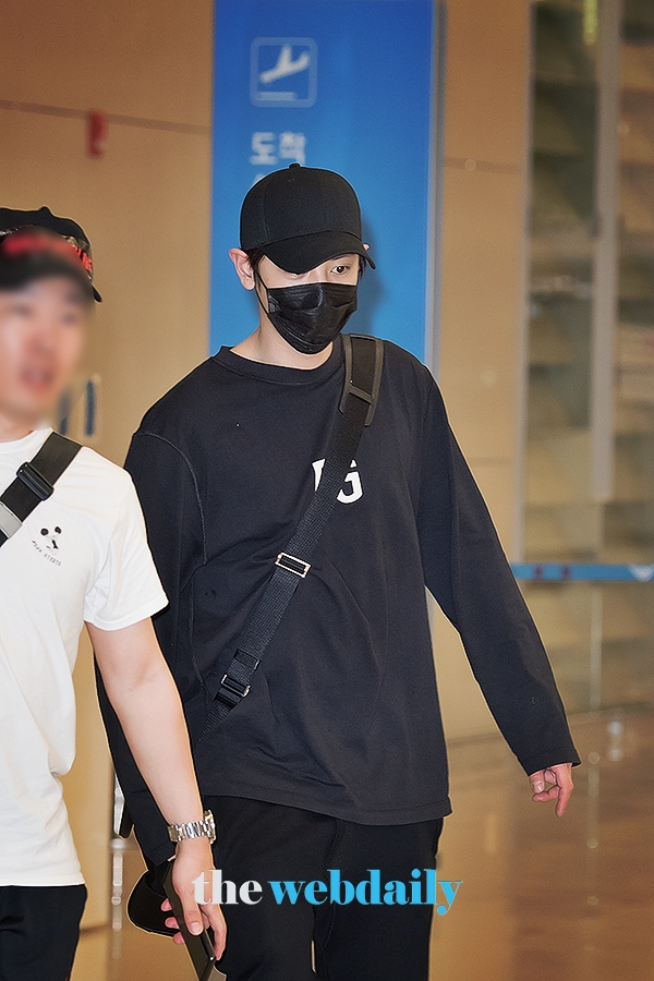 엑소(EXO) 찬열, 인천국제공항 입국 현장