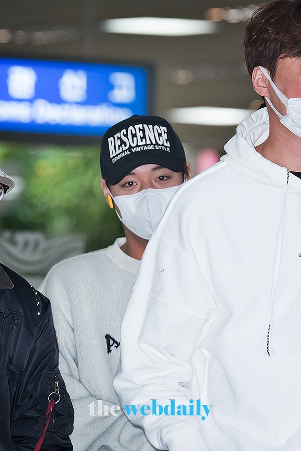 박지훈, 김포국제공항 입국 현장
