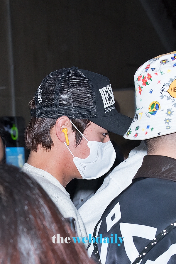 박지훈, 김포국제공항 입국 현장