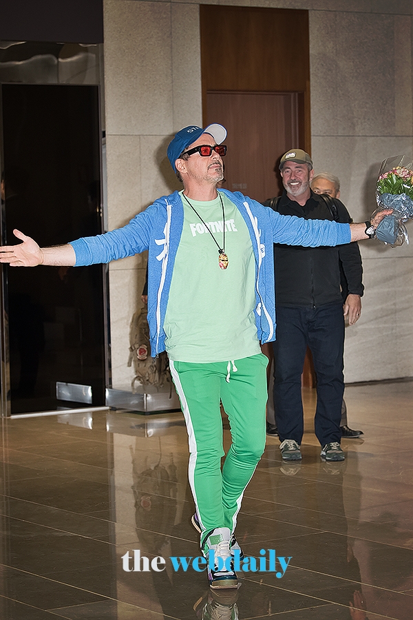 로버트 다우니 주니어, 김포비즈니스항공센터(SGBAC) 입국 현장