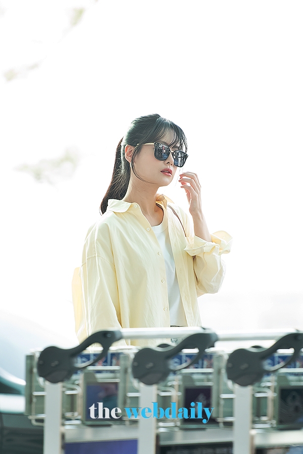 오연서, 인천국제공항 출국 현장