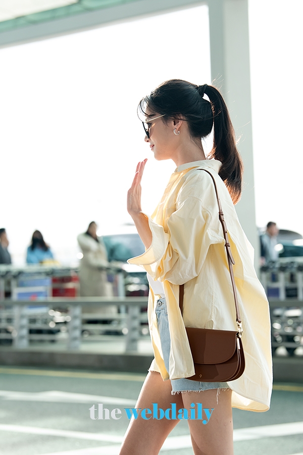 오연서, 인천국제공항 출국 현장