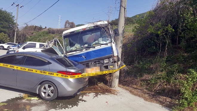 사고현장.(사진제공=부산경찰청)