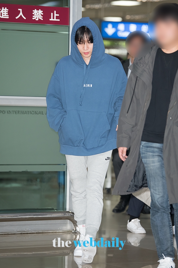 샤이니(SHINee) 태민, 김포국제공항 입국 현장