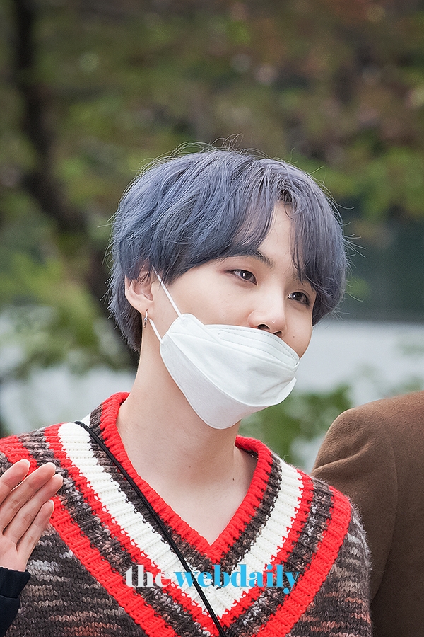 방탄소년단(BTS) 슈가, KBS 2TV 음악방송 '뮤직뱅크' 출근길