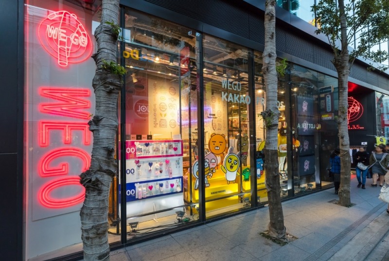 카카오프렌즈, 일본 WEGO 매장 8개 동시 입점 확정