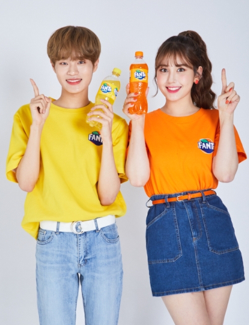 환타 모델 전소미 이대휘 이미지.(사진= 코카-콜라사)