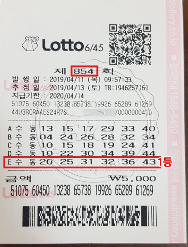 로또 854회 1등 당첨자, ‘빚에 치이는 생활 청산’