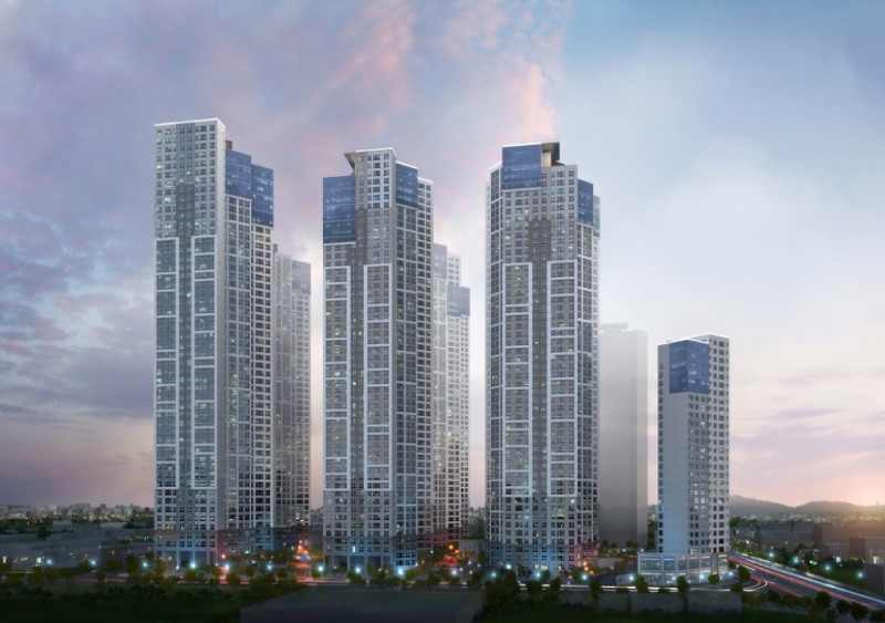 두산위브더제니스 하버시티 투시도.(사진=두산건설)