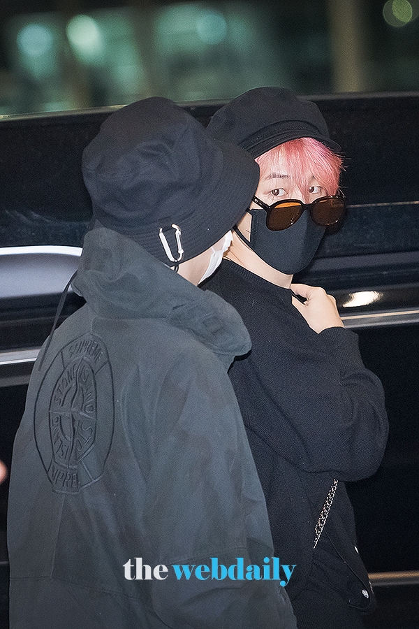 방탄소년단(BTS) 지민, 인천국제공항 출국 현장