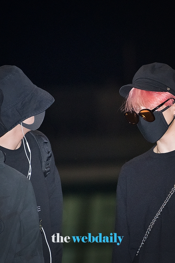방탄소년단(BTS) 정국-지민, 인천국제공항 출국 현장