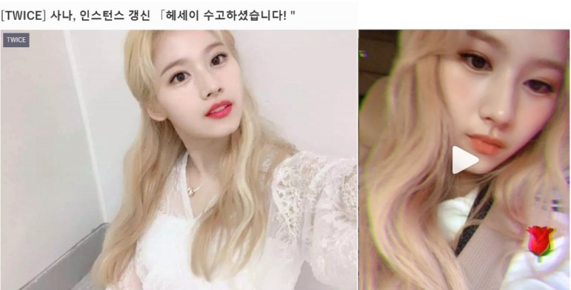 이게 웬일...사나, 들끓는 소통 다른 멤버들과 달랐다