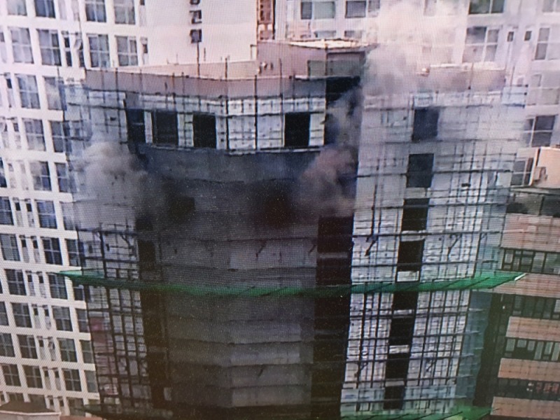 화재가 발생한 건물.(사진제공=울산소방본부)