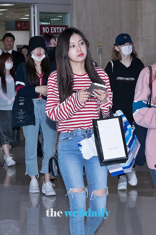 아이즈원(IZONE) 강혜원, 김포국제공항 입국 현장