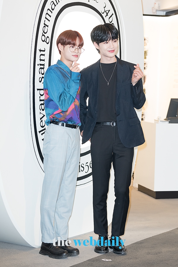 이대휘-임영민, 딥티크 포토월 행사 현장