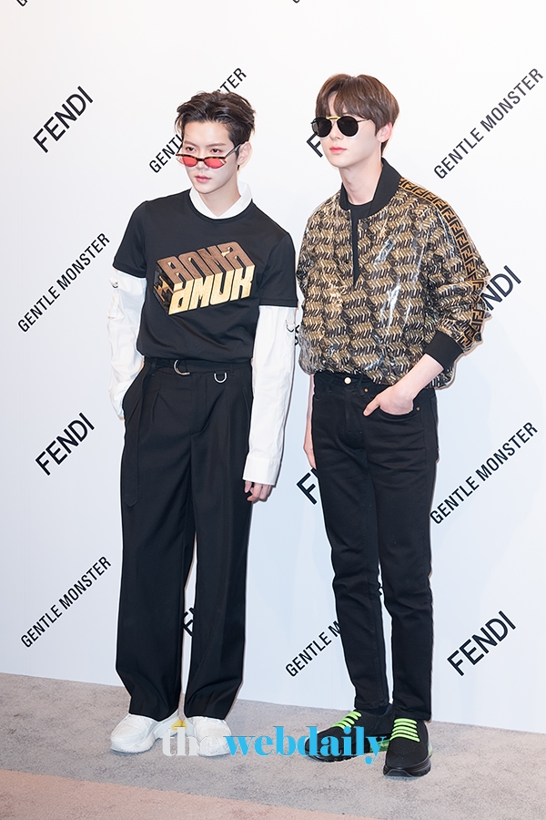 뉴이스트 렌-황민현, 젠틀몬스터 포토월 행사