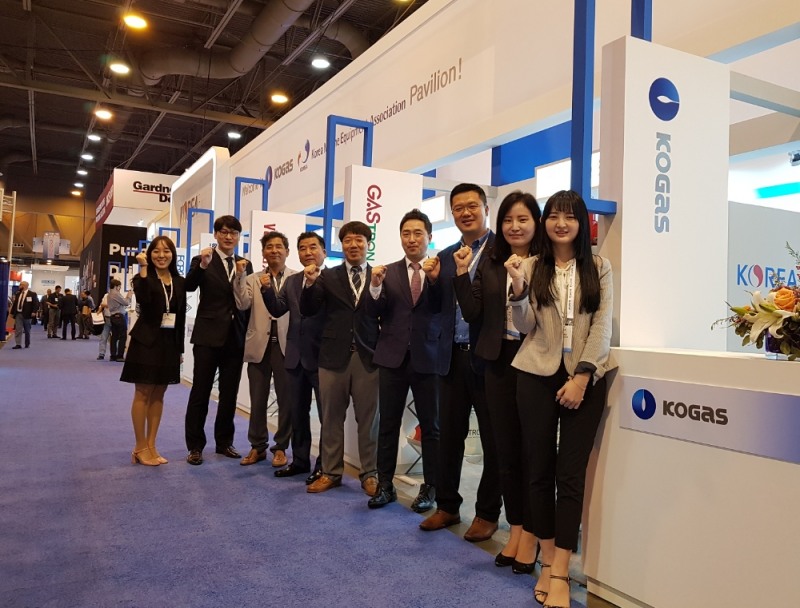 한국가스공사(사장 직무대리 김영두)는 오는 9일까지 미국 휴스턴 NRG Park에서 열리는 ‘2019 해양기술 박람회(OTC, Offshore Technology Conference)’에 중소기업의 미주시장 진출 지원을 위한 ‘천연가스 산업 동반성장관’을 운영한다.(사진=한국가스공사)