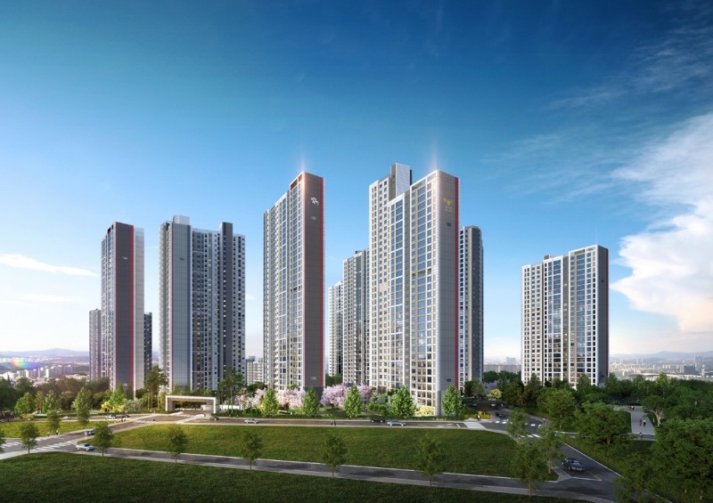 주안 캐슬&더샵 에듀포레 투시도.(사진=롯데건설)