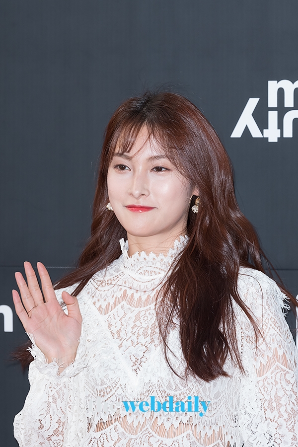 박규리, 밀리언뷰티 포토월 행사 현장