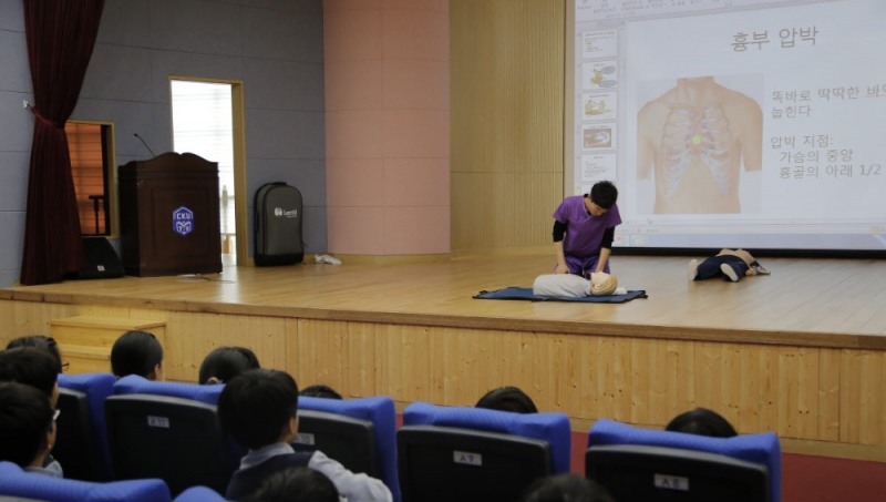 CPR교육. (사진=국제성모병원)