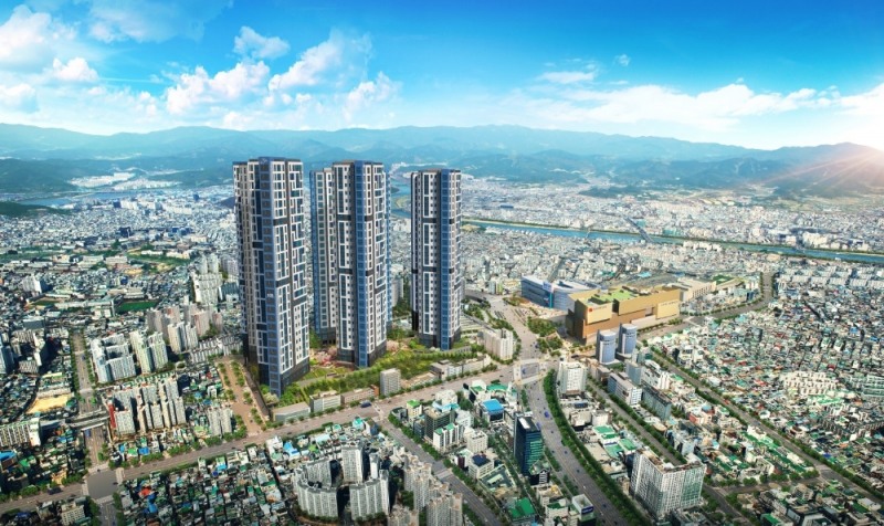 동대구역 더샵 센터시티 조감도.(이미지=포스코건설)