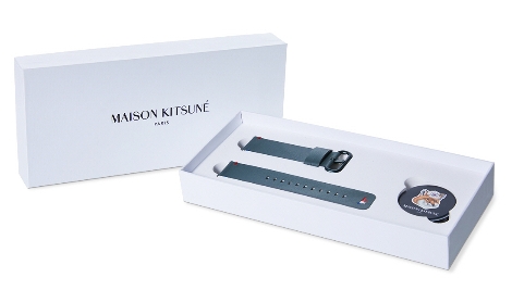 삼성 갤럭시 워치 액티브 그린 with 메종키츠네 스트랩 패키지 이미지. 사진=삼성전자