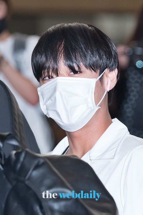 박지훈, 김포국제공항 출국 현장