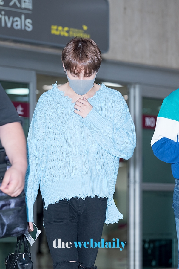 하성운, 김포국제공항 입국 현장