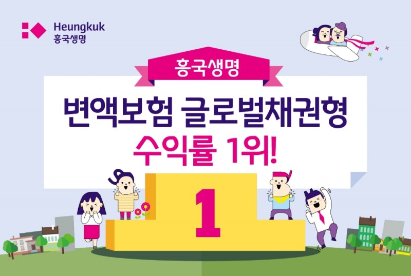 흥국생명, 변액보험 글로벌채권형 수익률 1위 약진