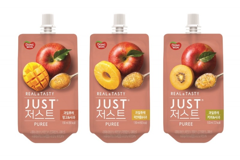 동원F&B ‘저스트 과일퓨레’ 3종 출시