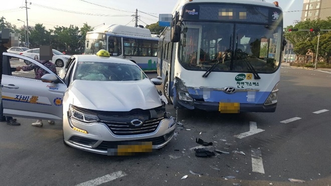 교통사고 현장.(사진제공=부산경찰청)