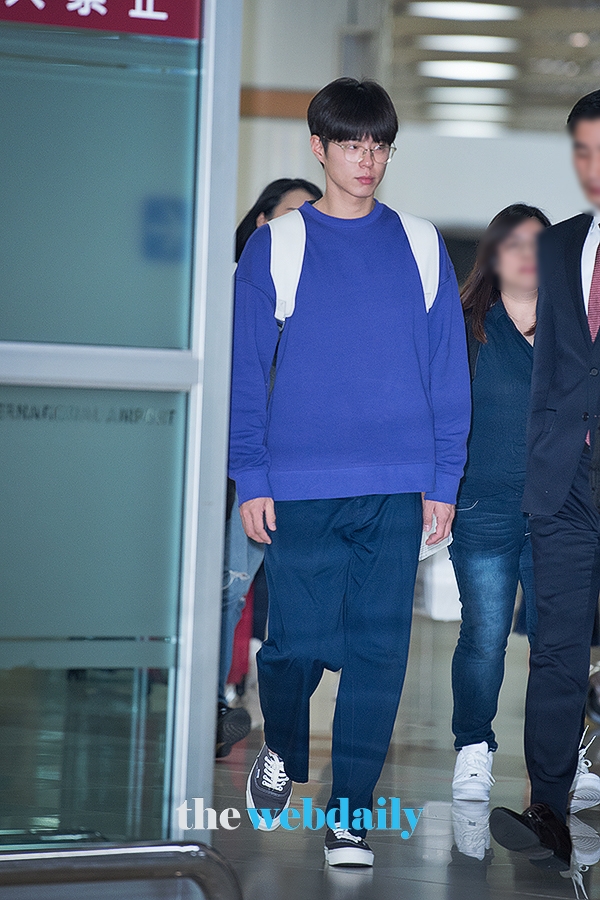 박보검, 김포국제공항 입국 현장