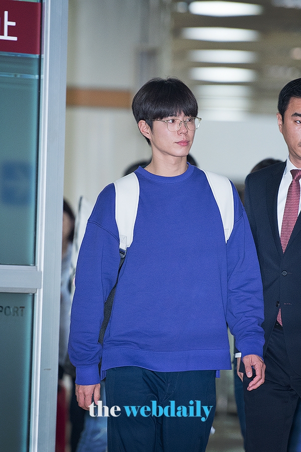박보검, 김포국제공항 입국 현장