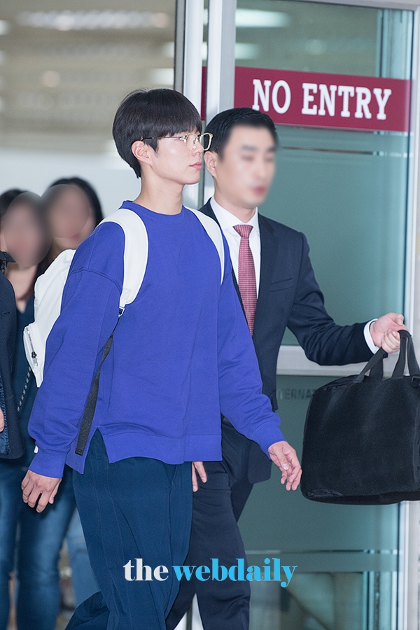 박보검, 김포국제공항 입국 현장